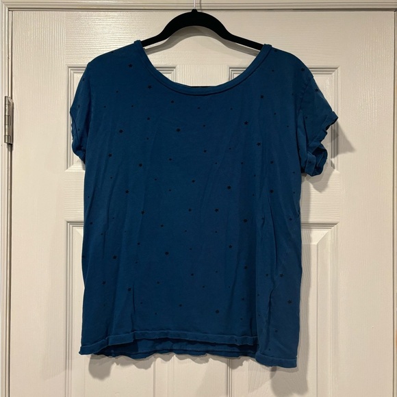 Current/Elliot The Crew Neck Limoges Falling Stars Short Sleeve T-shirt - Picture 4 of 6